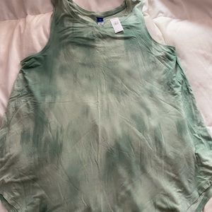 Old Navy luxe green tie dye tank top